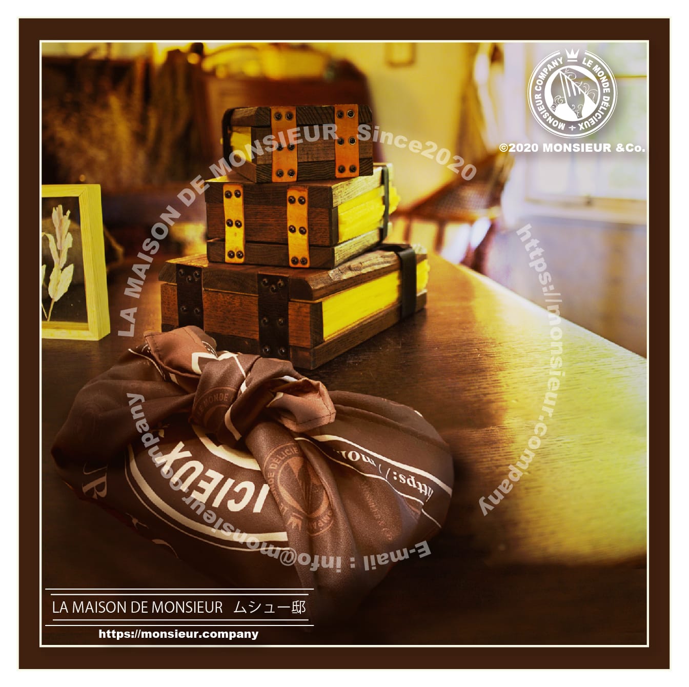 お持たせの風呂敷代わりに